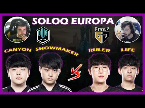 REVOLTA ANÁLISE - SHOWMAKER E CANYON vs.  RULER E LIFE NA SOLOQ DA EUROPA