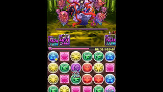【パズドラ実況】イザナミ降臨２体以下に闇アテナパーティで挑戦