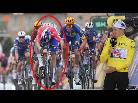 Pogačar verteidigt den offensichtlichsten Sprint-Abstieg aller Zeiten | SC Clips