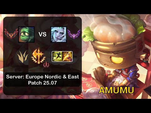 Amumu Jungle vs Viego - EUNE GrandMaster - Patch 25.07