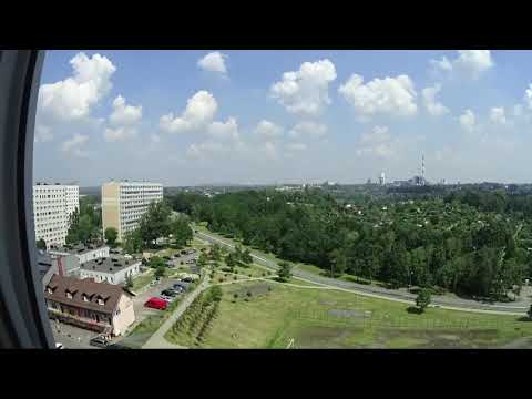 Jastrzębie-Zdrój. Widok z bloku 411 przy ul. Turystycznej na północ. Timelapse, 2016.06.23