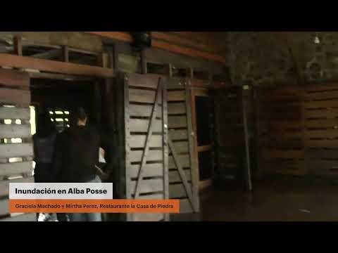 Inundaciones en Alba Posse: comercios afectados