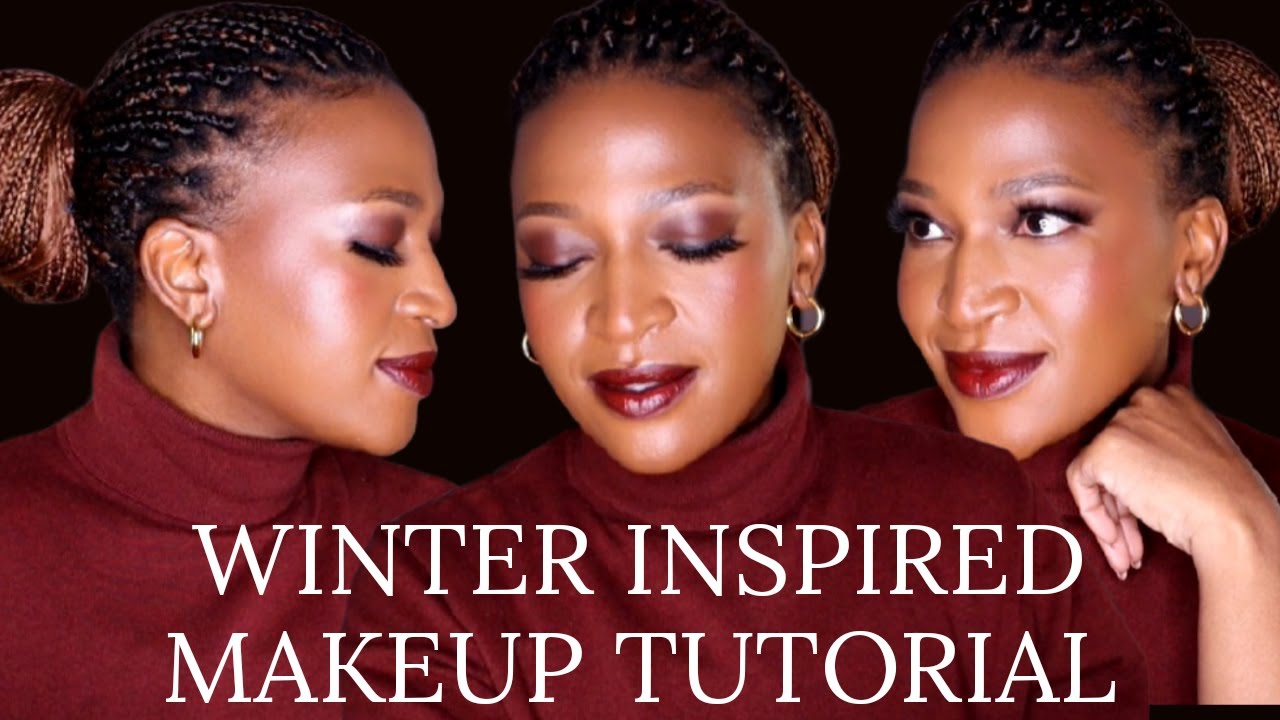 Winter inspired makeup tutorial for beginners *Extremely detailed* | SOUTH AFRICAN YOUTUBER