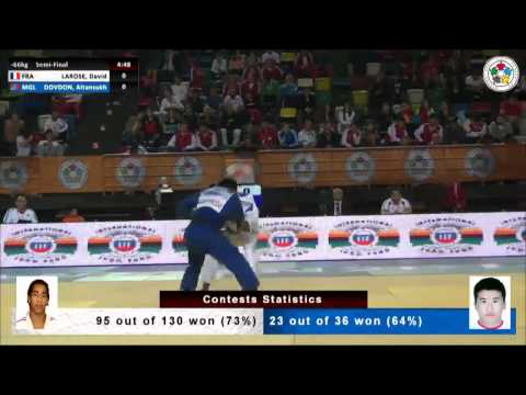David LAROSE (FRA) Vs Altansukh DOVDON (MGL) - Judo Grand Prix Samsun 2014 [-66kg]
