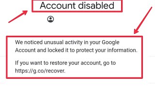 Google Account Disable |Fix We noticed unusual activity and locked it to protect information Problem