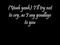 Hadise - I'll try not to cry lyrics 