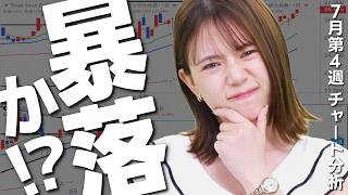 この株の下げは暴落か！？それとも調整？？ 今週の経済ニュース、チャートをふりかえり！【7月21日〜24日】