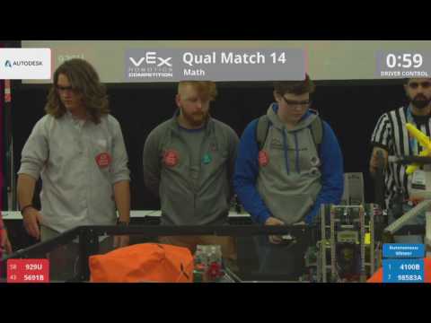 2017 VRC Math Q14 - 929U 5691B vs 4100B 98583A - 12 to 38