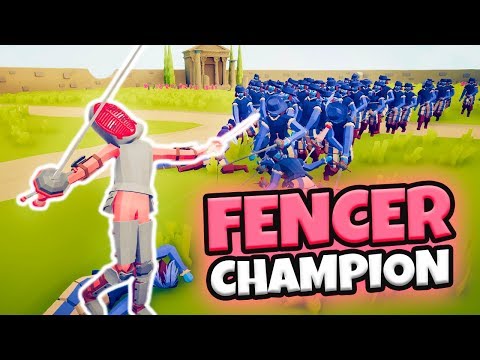 FENCER CHAMPION VS EVERY FACTION | TABS MODDED GAMEPLAY