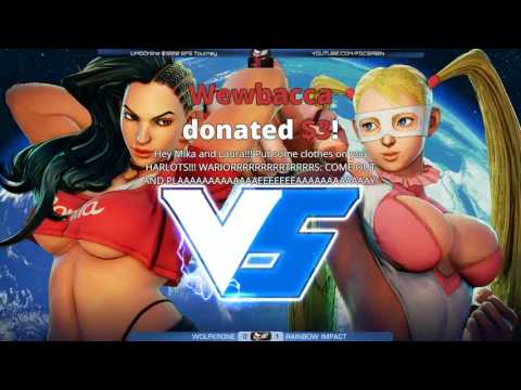 SF5 @ UMGGaming Tourney #1 - WOLFKRONE (LA) vs Rainbow Impact (RA) [720p/60fps]