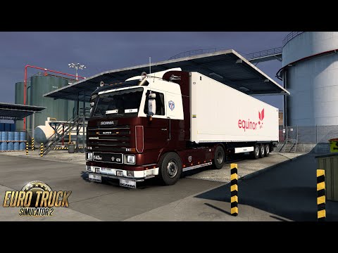 ETS2 Gameplay | Scania 143m 470 | Oslo to Gothenburg | Motor Oil 18t