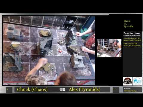 Charity Hammer Stream 2 Game 12 - Chuck Arnett (Chaos) vs Alex Macdougall (Tyranids)
