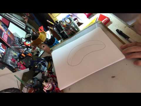 How to draw a cartoon of a penguin!