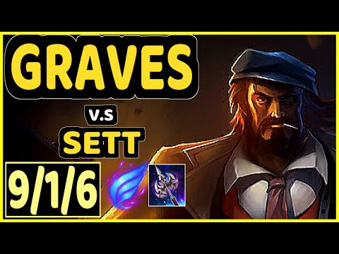 UMTI (GRAVES) vs SETT - 9/1/6 KDA JUNGLE CHALLENGER GAMEPLAY - KR