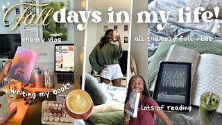 fall days in my life VLOG 🍂🕯️ (cozy reading, writing, nano 2.0 chat, fall festivities & more)