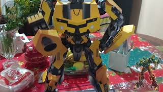 Transformers Bumblebee Papercraft TUTORIAL PARTE FINAL