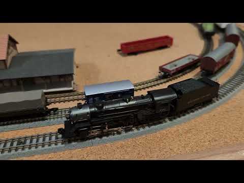 AZL Z 50003-3 USRA Light Mikado B&O 4581 Steam Loco Test Run at z.scale.hobo 01.08.2023