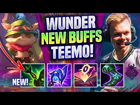WUNDER SUPER CRAZY TEEMO WITH NEW BUFFS! - G2 Wunder Plays Teemo TOP vs Orn! | Patch 11.21