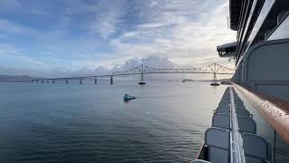 Majestic Princess Cruise Ship Port Arrival - Timelapse - Astoria, Oregon