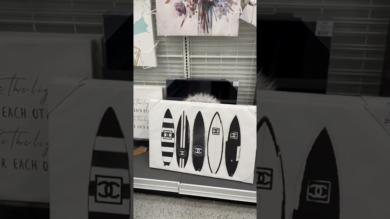 Finding Chanel Surfboard Art at Ross & Affordable Designer-Inspired Pieces!