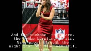 Jordin Sparks - The Star Spangled Banner (The National Anthem) Lyrics HQ