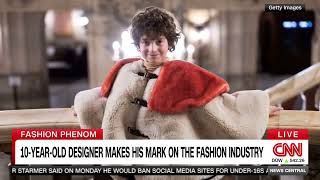 10 Year Old Designer Makes His Mark on Fashion History