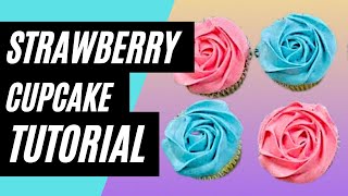 How To Make Cake: (Vanilla And Strawberry Cupcakes)