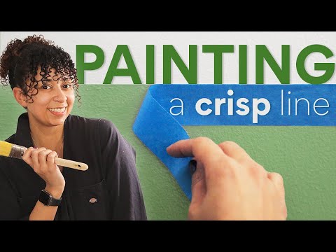 how to paint a clean straight line (easy hack)