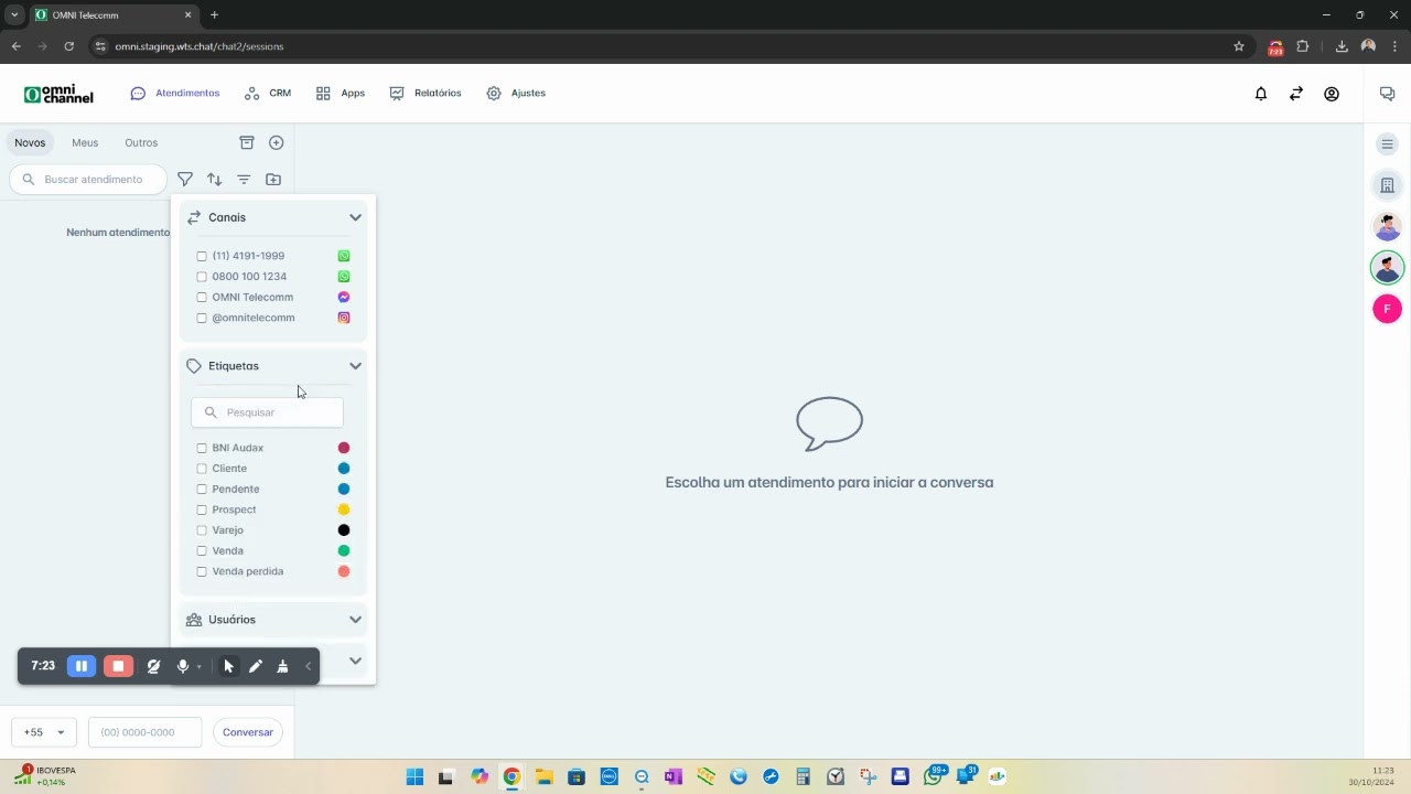Treinamento OMNI channel para Atendentes