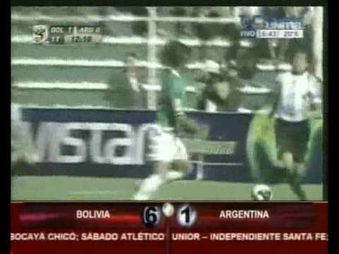 Goleada historica: Bolivia 6 Argentina 1 (Con Comentarios de Radio e impresiones del partido)
