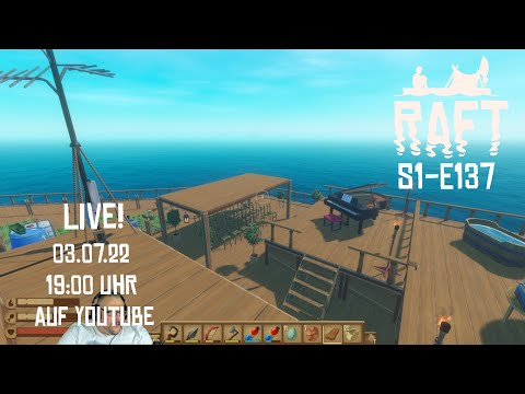 Raft S1E150 LIVE Letsplay deutsch - Rätseln auf Utopia