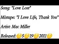 Mac Miller - Love Lost (Lyrics)*EXPLICIT