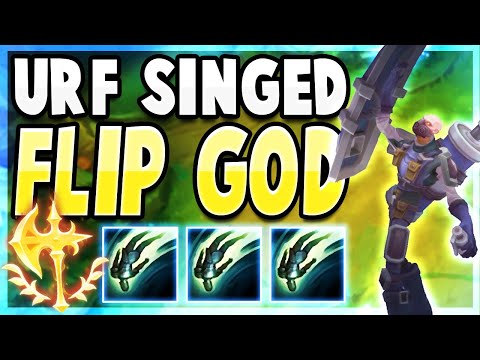 PERMA FLIP SINGED IN ULTRA RAPID FIRE | League of Legends Singed URF Full Gameplay