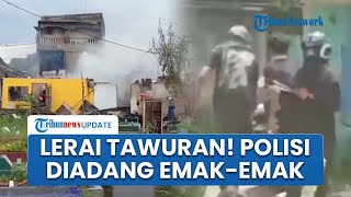 Tawuran Antarwarga Pecah di Areal Pekuburan Beroangin: 7 Rumah Dibakar, Polisi Diadang Emak-emak