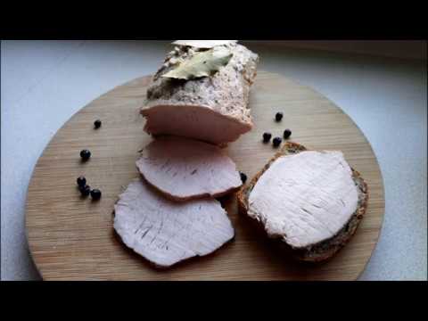 Homemade deli meat - tenderloin boiled for 10 minutes