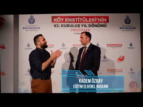 Genel Başkanımız Kadem Özbay, Köy Enstitülerinin 82. Kuruluş Yıldönümü etkinliğinde, enstitülere ilişkin soruları yanıtladı. | EĞİTİM İŞ