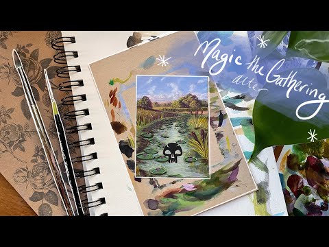Altered Magic: the Gathering card Tutorial | supplies, tips and process