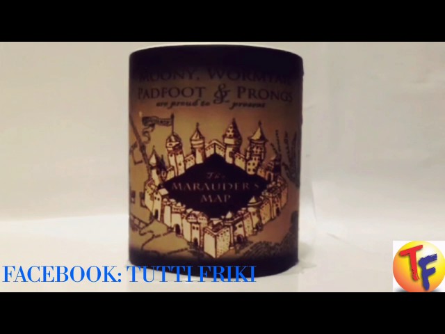 Vídeo relacionado con TusPersonalizables.com Taza Magica de ceramica con impresion mapa del merodeador y llavero de madera
