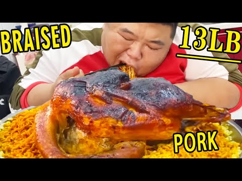Brother Monkey cooks a 13-pound turkey with 10 packages of spicy turkey noodles
