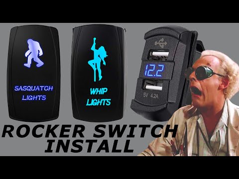 Polaris RZR Rocker Switch Professional Install with Voltmeter