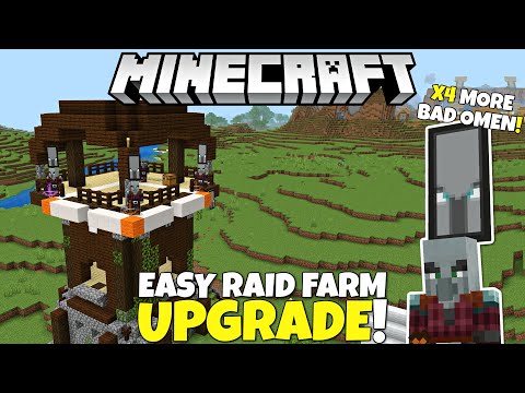 🔥RAID FARM UPGRADE: EASY Tips!😱 MCPE Xbox PC