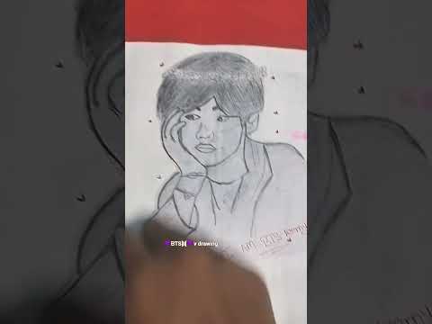 Drawing BTS V: Today's SketchA Quick BTS V Drawing Session [TODAY]#drawing #taehyungfanart #btsarmy