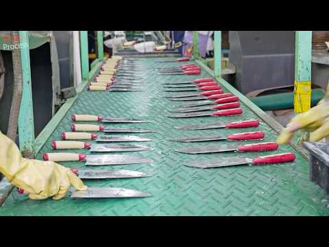 Aizraujošs četru nažu rūpnīcu ražošanas procesu salīdzinājums