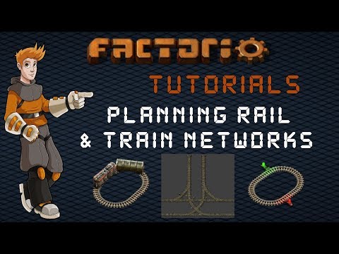 Factorio Train Tutorial - Planning A Rail Network : Junction Spacing, Train Size & Mainline