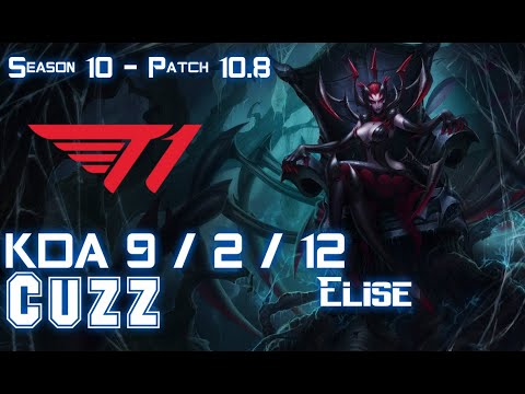 T1 Cuzz ELISE vs REK'SAI Jungle - Patch 10.8 KR Ranked