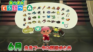 【あつまれどうぶつの森】６月虫魚フータの解説まとめ