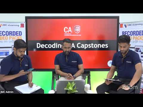 Decoding CA Capstone Live Discussion | JMC vLearning