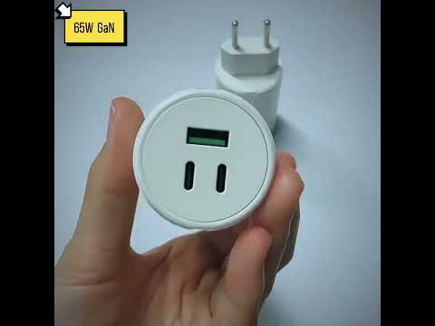 Grounded GaN 65W Charger KR/EU Pin