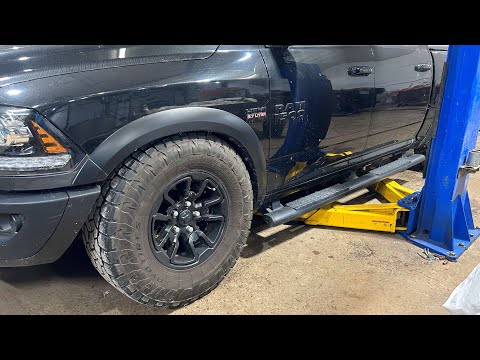 Replacing Rear Air Bag Suspension Springs 2018 Dodge Ram 1500 Rebel Black