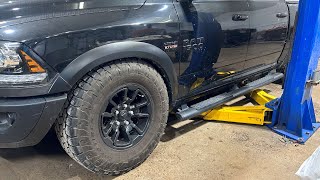 Replacing Rear Air Bag Springs 2018 Dodge Ram 1500 Rebel Black
